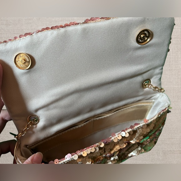 Nicole Miller Sequin two-toned Shoulder/crossbody Bag NWT - Picture 6 of 9